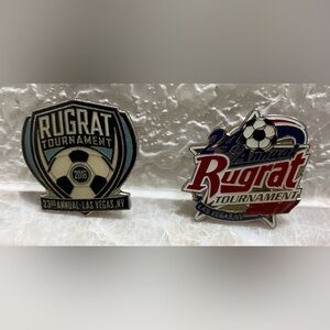2016 & 2017 Soccer 23rd-24th Annual Rug Rat Tournament Pin Backs Las Vegas